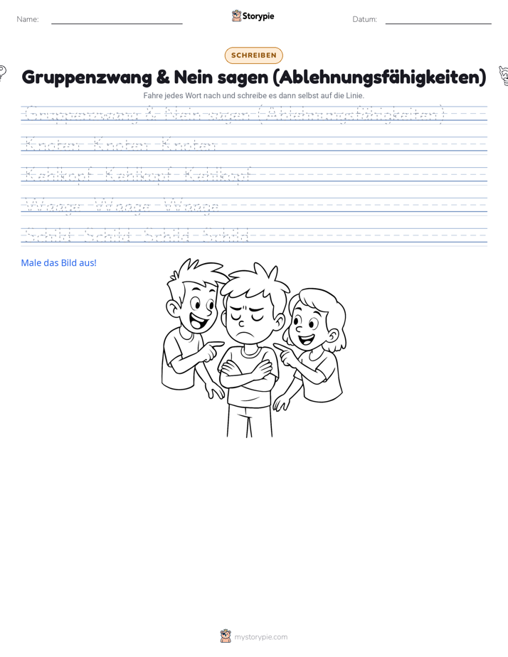 Schreibübung
