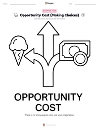 Opportunity Cost (Making Choices) coloring page for kids