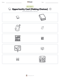 Opportunity Cost (Making Choices) printable worksheet preview