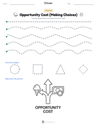 Opportunity Cost (Making Choices) printable worksheet preview