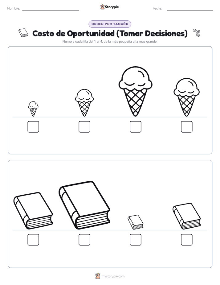 Orden de Tamaños