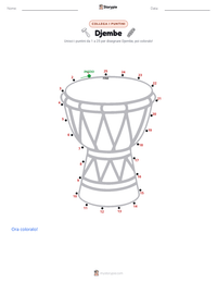 Anteprima della scheda stampabile di Djembe