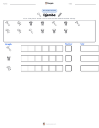 Djembe printable worksheet preview