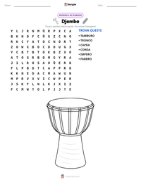 Anteprima della scheda stampabile di Djembe