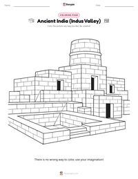 Ancient India (Indus Valley) printable worksheet preview