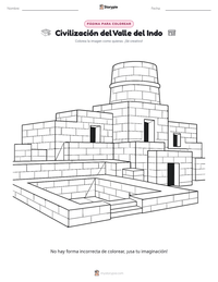 Vista previa de la hoja de trabajo imprimible de Civilización del Valle del Indo