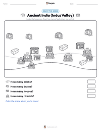 Ancient India (Indus Valley) printable worksheet preview