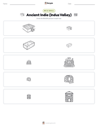 Ancient India (Indus Valley) printable worksheet preview