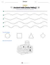Ancient India (Indus Valley) printable worksheet preview