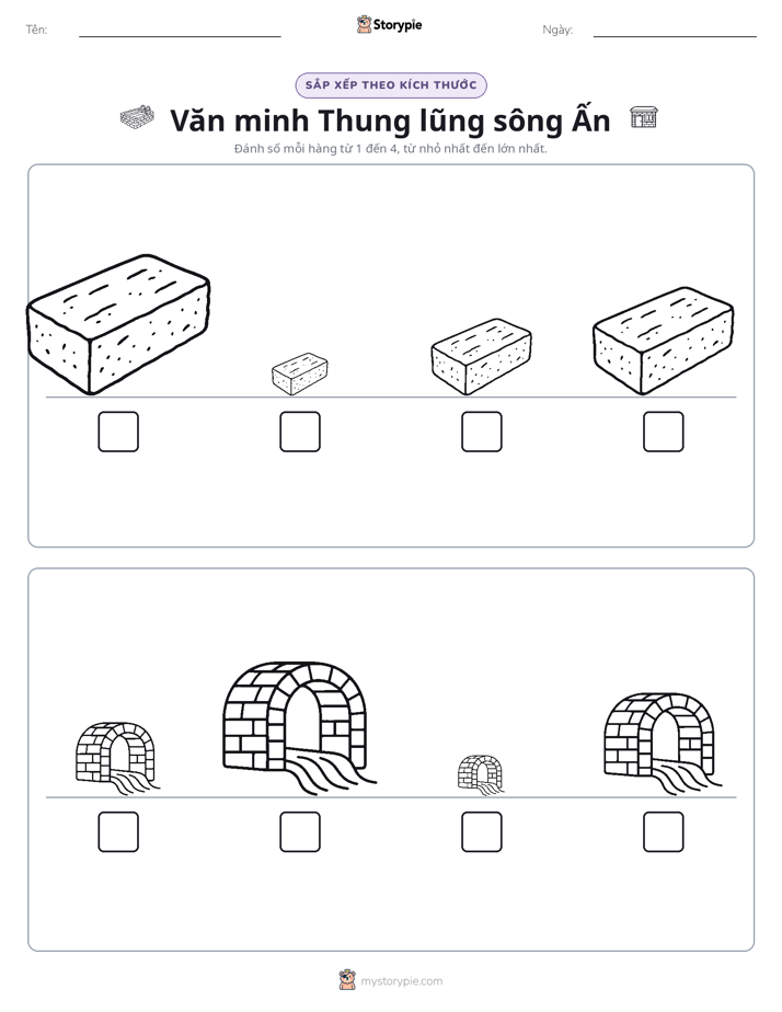Thứ Tự Kích Thước
