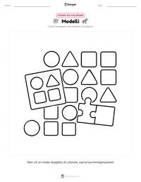 Pagina da colorare di Modelli per bambini
