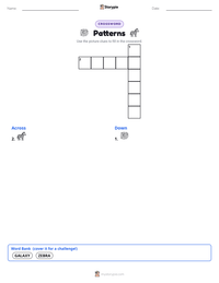 Patterns printable worksheet preview
