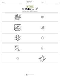 Patterns printable worksheet preview