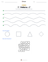 Patterns printable worksheet preview