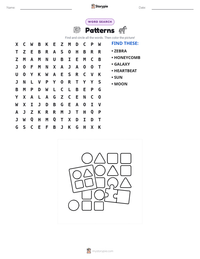 Patterns printable worksheet preview