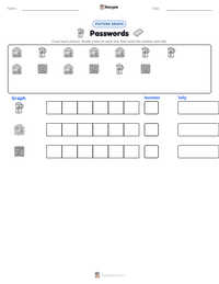 Passwords printable worksheet preview