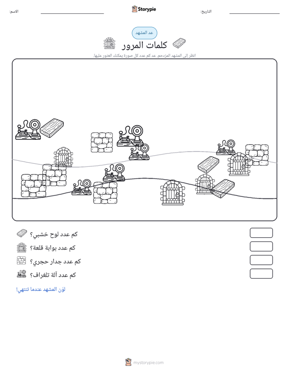 مشهد العد