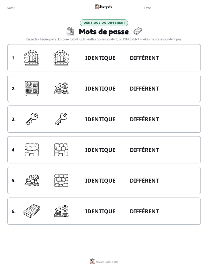 Identique ou Différent