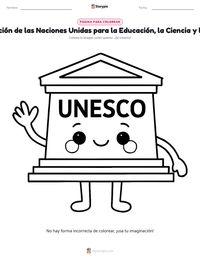 Vista previa de la hoja de trabajo imprimible de Organización de las Naciones Unidas para la Educación, la Ciencia y la Cultura
