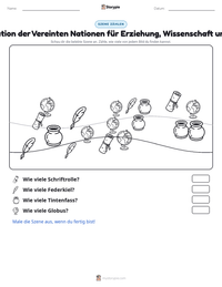 Organisation der Vereinten Nationen für Erziehung, Wissenschaft und Kultur druckbare Arbeitsblatt Vorschau
