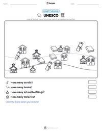 UNESCO printable worksheet preview