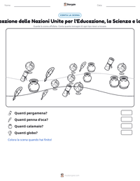 Anteprima della scheda stampabile di Organizzazione delle Nazioni Unite per l'Educazione, la Scienza e la Cultura