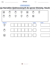 Podgląd drukowalnego arkusza ćwiczeń Organizacja Narodów Zjednoczonych do spraw Oświaty, Nauki i Kultury
