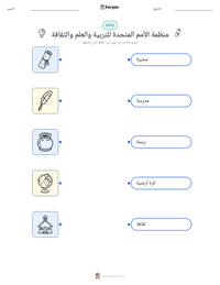 معاينة ورقة العمل القابلة للطباعة منظمة الأمم المتحدة للتربية والعلم والثقافة