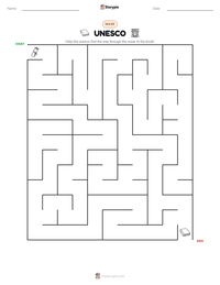 UNESCO printable worksheet preview