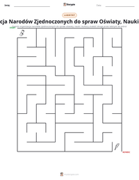 Podgląd drukowalnego arkusza ćwiczeń Organizacja Narodów Zjednoczonych do spraw Oświaty, Nauki i Kultury