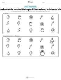 Anteprima della scheda stampabile di Organizzazione delle Nazioni Unite per l'Educazione, la Scienza e la Cultura