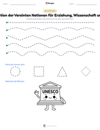 Organisation der Vereinten Nationen für Erziehung, Wissenschaft und Kultur druckbare Arbeitsblatt Vorschau