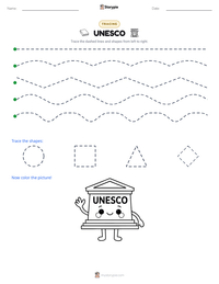 UNESCO printable worksheet preview