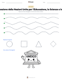 Anteprima della scheda stampabile di Organizzazione delle Nazioni Unite per l'Educazione, la Scienza e la Cultura
