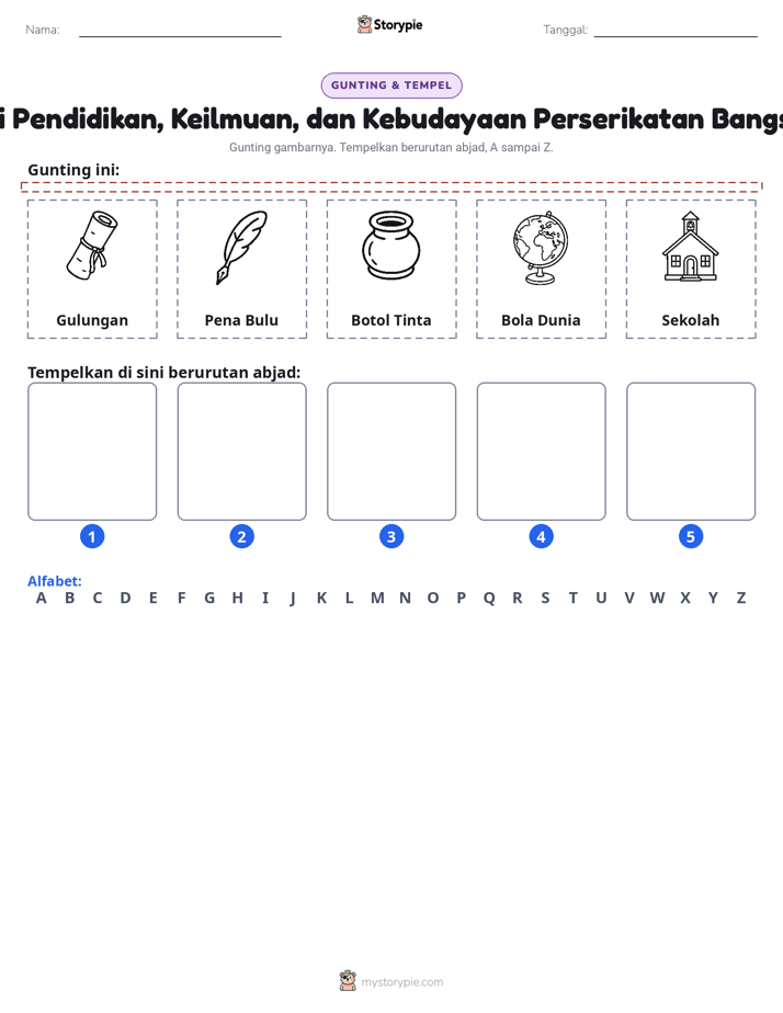 Potong & Tempel Huruf