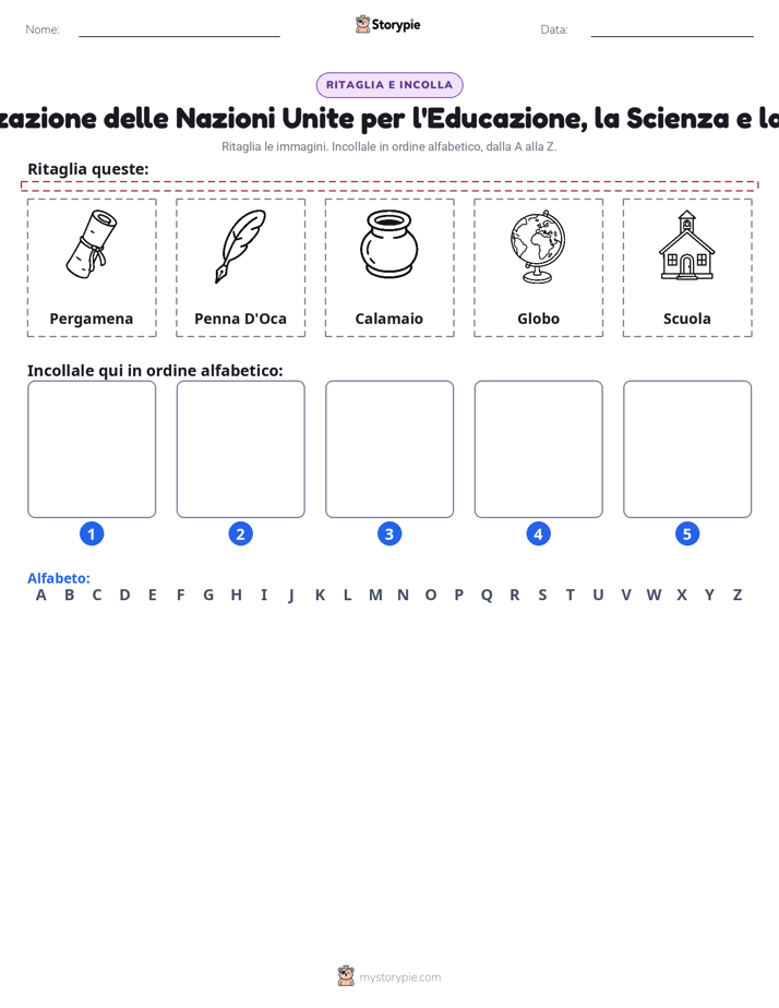 Taglia & Incolla Alfabeto