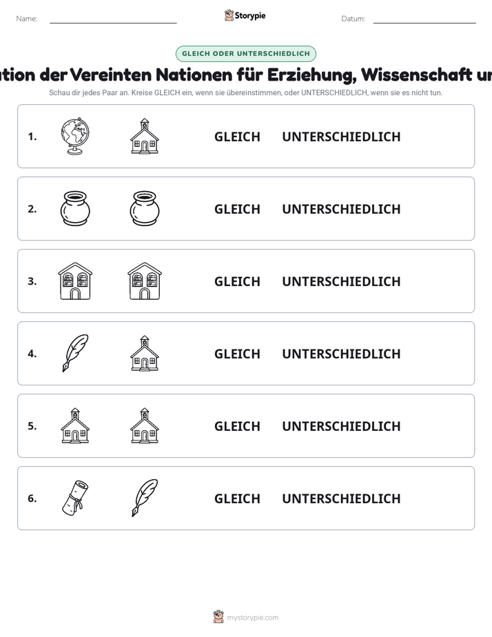 Gleich oder Anders
