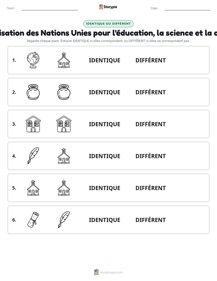 Identique ou Différent