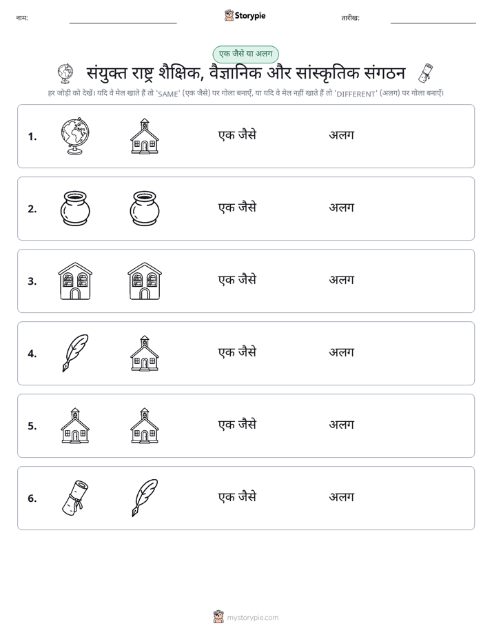 समान या भिन्न