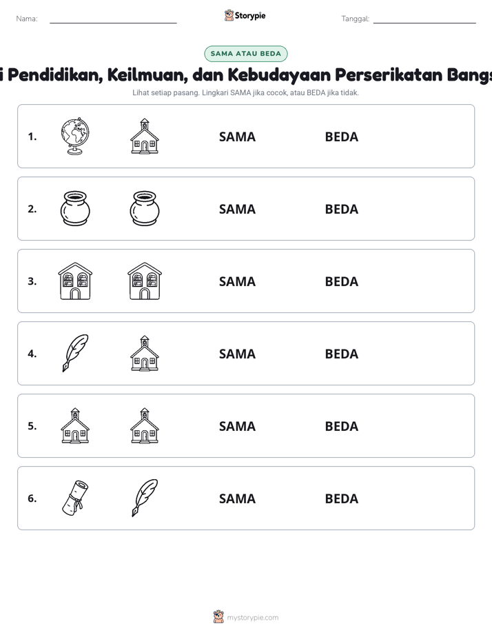 Sama atau Berbeda