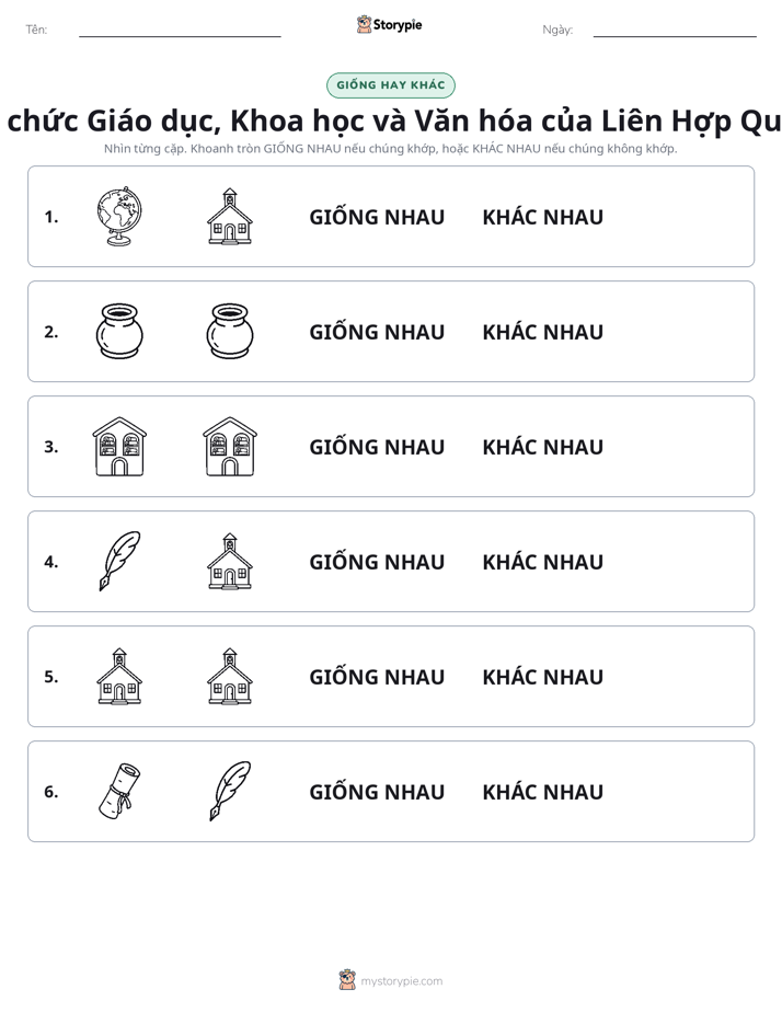 Giống Hay Khác
