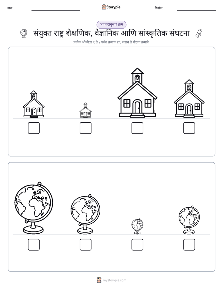 आकार क्रम