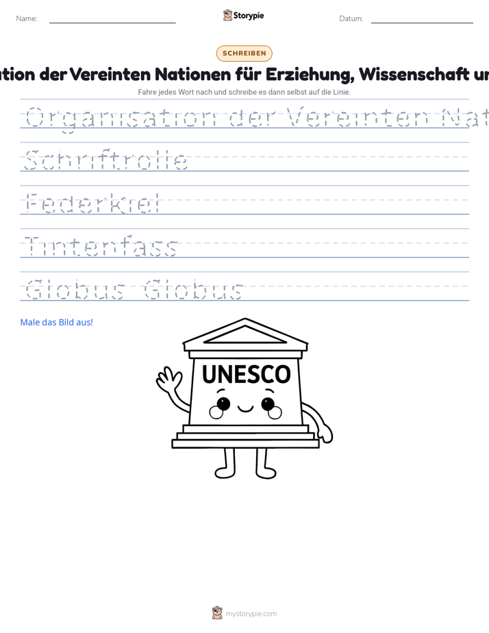 Schreibübung