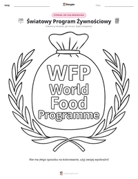 Podgląd drukowalnego arkusza ćwiczeń Światowy Program Żywnościowy
