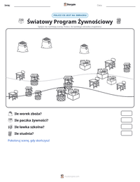 Podgląd drukowalnego arkusza ćwiczeń Światowy Program Żywnościowy