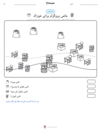 عالمی پروگرام برائے خوراک پرنٹ کرنے کے قابل ورکشیٹ کا پیش نظارہ