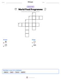 World Food Programme printable worksheet preview
