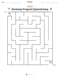 Podgląd drukowalnego arkusza ćwiczeń Światowy Program Żywnościowy