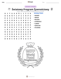 Podgląd drukowalnego arkusza ćwiczeń Światowy Program Żywnościowy
