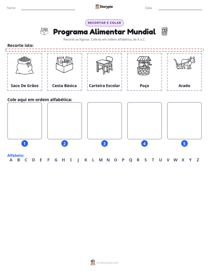 Recortar & Colar Alfabeto